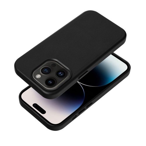 LEATHER MAG COVER case for IPHONE 12 Pro black