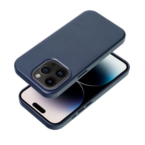 LEATHER MAG COVER case for IPHONE 13 Pro indigo blue