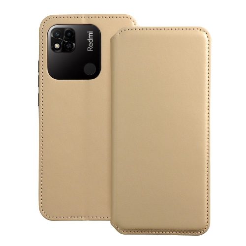 DUAL POCKET Book case for XIAOMI Redmi 10a gold