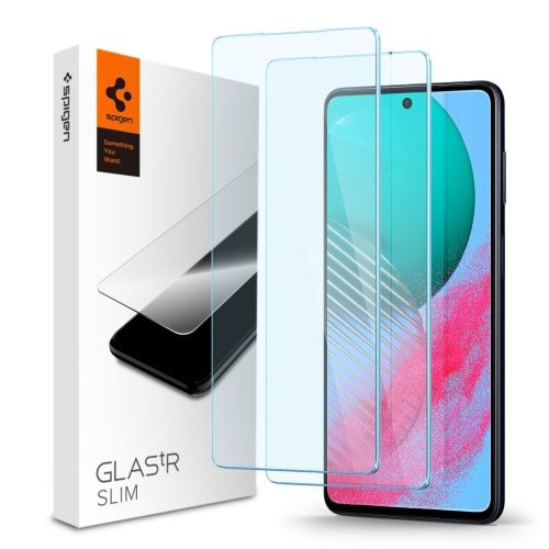 SPIGEN tempered glass GLAS.TR ”EZ FIT” 2-pack for SAMSUNG M54 5G transparent