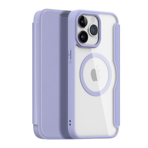 DUX DUCIS wallet case SKIN X PRO compatible with MagSafe for IPHONE 15 Pro Max purple