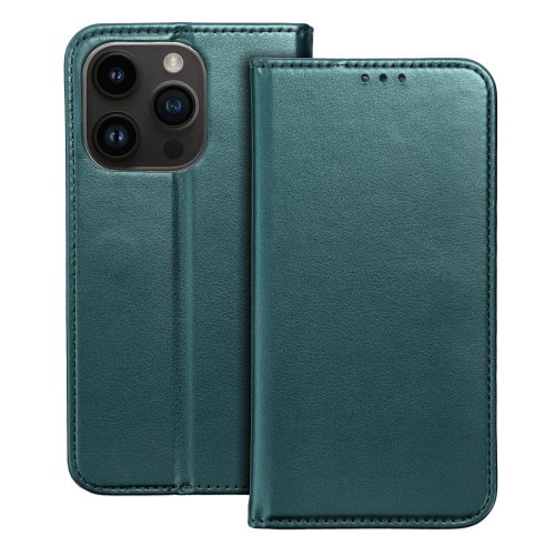 SMART MAGNETO Book case for IPHONE 15 dark green