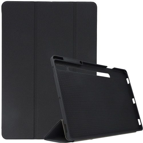 DUX DUCIS case DOMO foldable with pencil storage for SAMSUNG Tab S8 Plus (X800/X806)/S7FE(T730/T736B)/S7 Plus (T970/T976B) black