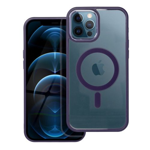 COLOR EDGE MAG COVER case compatible with MagSafe for IPHONE 12 Pro Max deep purple