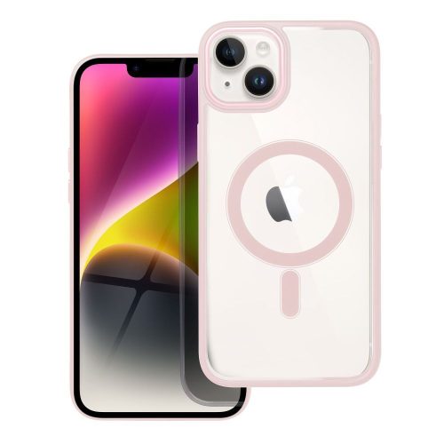 COLOR EDGE MAG COVER case compatible with MagSafe for IPHONE 14 Plus pink