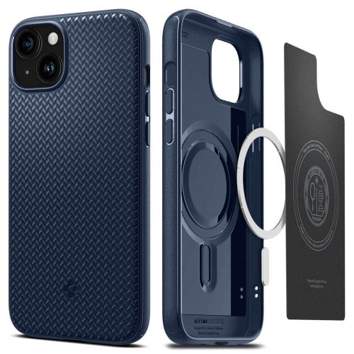 SPIGEN case MAG ARMOR compatible with MagSafe for IPHONE 15 navy blue