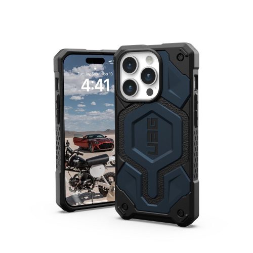 ( UAG ) Urban Armor Gear Monarch Pro for IPHONE 15 PRO compatible with MagSafe kevlar black