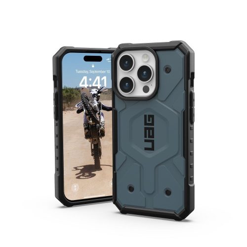 ( UAG ) Urban Armor Gear Pathfinder compatible with Magsafe for IPHONE 15 PRO cloud blue