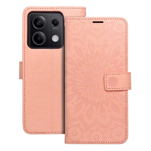 MEZZO Book case for XIAOMI Redmi Note 13 5G mandala peach fuzz