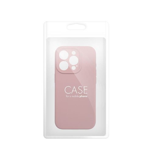 Case SILICONE 2mm for IPHONE 15 sand pink