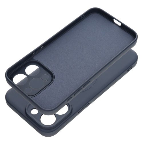 SILICONE MAG COVER case compatible with MagSafe for IPHONE 16 Pro blue titanium