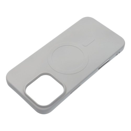 SILICONE MAG COVER (big hole) case compatible with MagSafe for IPHONE 16 Pro Max grey titanium