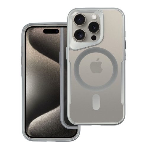 ERGOFIT NEWZONE case compatible with MagSafe for IPHONE 16 silver