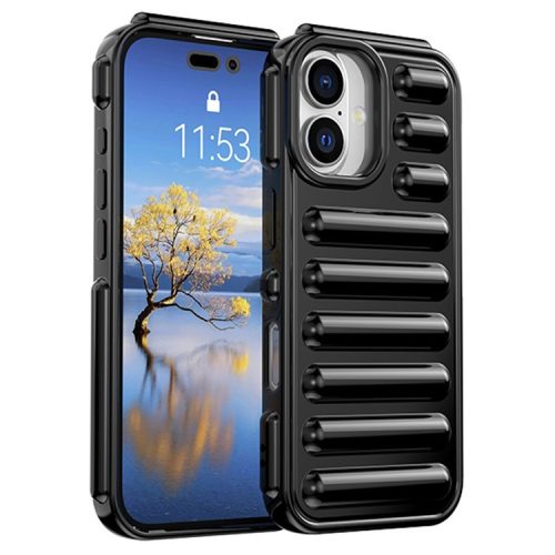 Capsule Series for iPhone 16 Case Protective TPU Phone Cover - Black