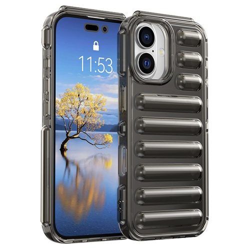 Capsule Series for iPhone 16 Case Protective TPU Phone Cover - Transparent Grey