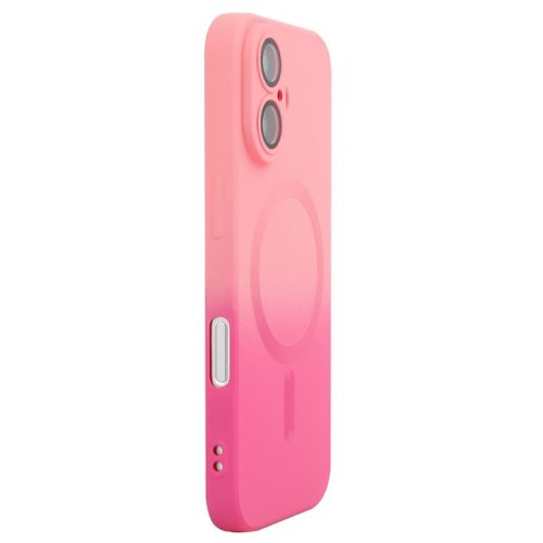 ENAKY HAT PRINCE For iPhone 16 Case Silicone Cover Lens Protection - Pink+Rose