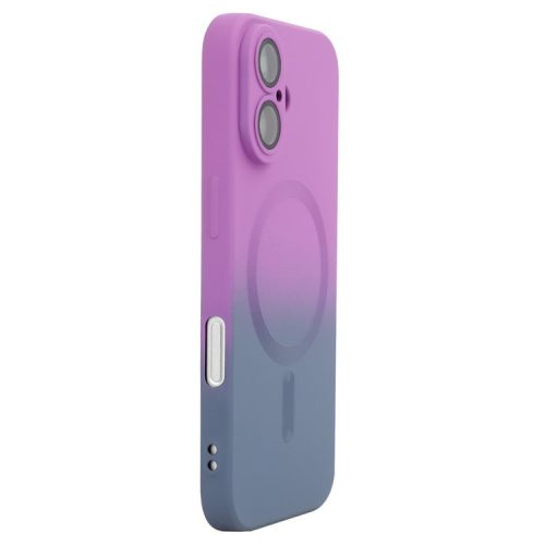 ENAKY HAT PRINCE For iPhone 16 Case Silicone Cover Lens Protection - Purple+Blue