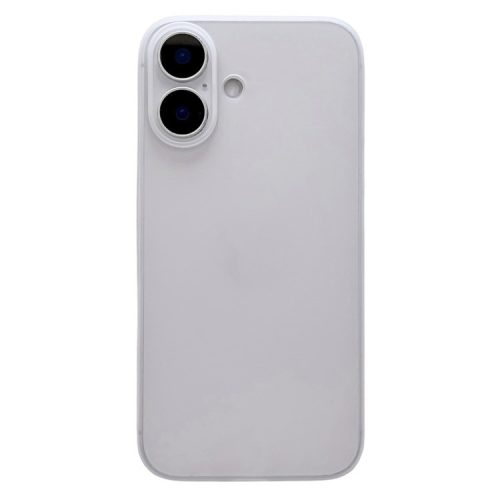 For iPhone 16 Case Anti-Drop Matte Hard PC Phone Cover - Transparent