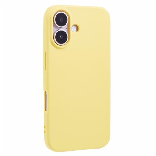 For iPhone 16 Case Arc Edge 2.0mm TPU Protective Phone Cover - Yellow