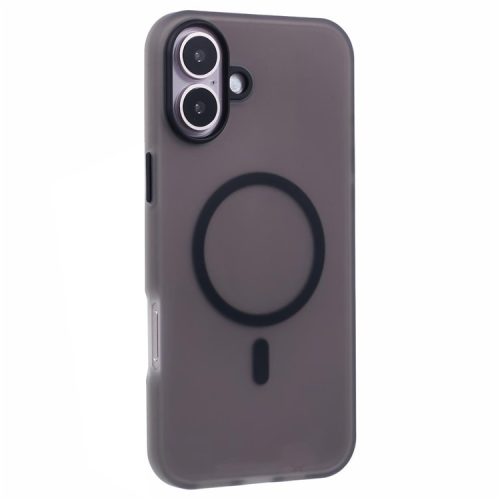 For iPhone 16 Case Compatible Cover with MagSafe Soft TPU Thin Protective Cover with Matte Finish - Black