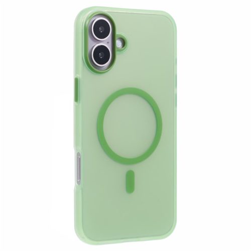 For iPhone 16 Case Compatible Cover with MagSafe Soft TPU Thin Protective Cover with Matte Finish - Green