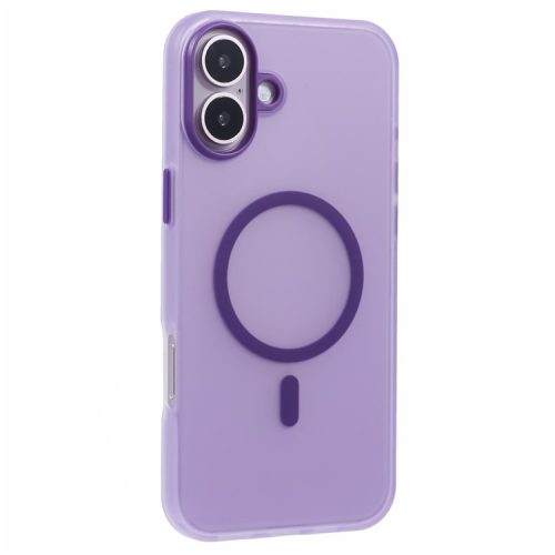 For iPhone 16 Case Compatible Cover with MagSafe Soft TPU Thin Protective Cover with Matte Finish - Purple