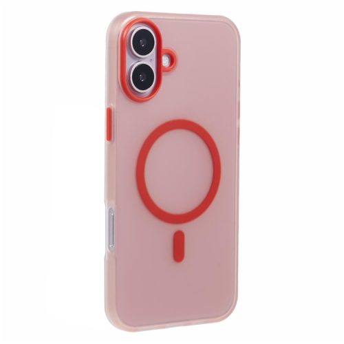 For iPhone 16 Case Compatible Cover with MagSafe Soft TPU Thin Protective Cover with Matte Finish - Red