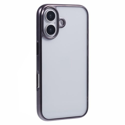 KIGC Ice Silk Series For iPhone 16 Case TPU+PC Electroplating Phone Cover - Grey