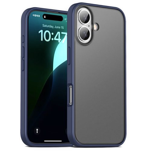 Magic Series for iPhone 16 Case Translucent Matte TPU + PC Phone Cover - Blue