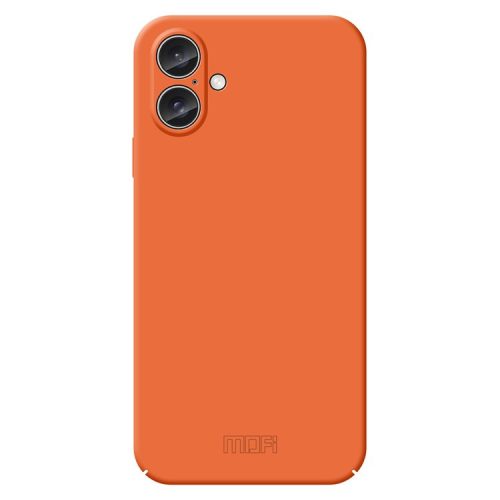 MOFI JK Qin Series For iPhone 16 Case TPU+Acrylic Phone Cover Skin Touch Feeling - Orange