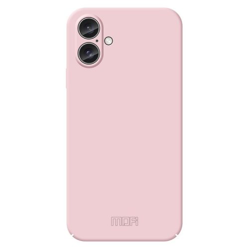 MOFI JK Qin Series For iPhone 16 Case TPU+Acrylic Phone Cover Skin Touch Feeling - Pink