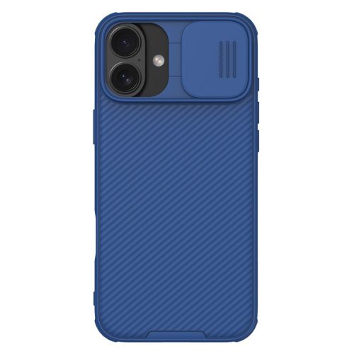 NILLKIN Camshield Pro for iPhone 16 Case Compatible with MagSafe TPU+PC Phone Cover with Slider Camera - Blue