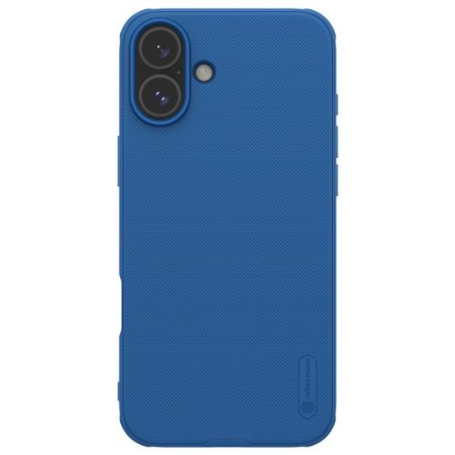 NILLKIN Frosted Shield Pro For iPhone 16 Case Matte PC+TPU Phone Cover - Blue