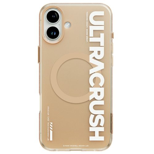 ROCK For iPhone 16 Case Compatible with MagSafe Matte Shockproof PC+TPU Cover - Titanium Gold