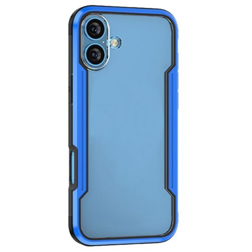 Thunder 1 Series For iPhone 16 Case PC + TPU Scratch-resistant Phone Cover - Blue