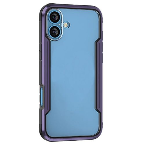 Thunder 1 Series For iPhone 16 Case PC + TPU Scratch-Resistant Phone Cover - Dark Purple