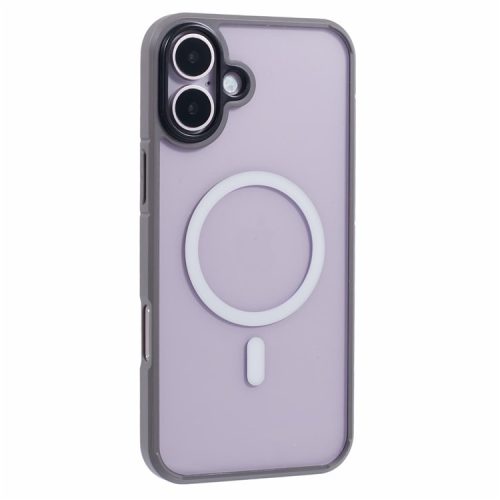 X-LEVEL Crystal Clear Series for iPhone 16 Case TPU+PC Phone Cover Compatible with MagSafe - Grey