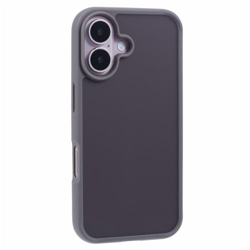 X-LEVEL For iPhone 16 Case Acrylic + TPU Rubberized Protective Phone Cover - Grey