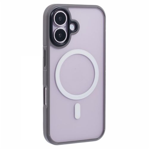 X-LEVEL For iPhone 16 Case Compatible with MagSafe PC+TPU Matte Phone Cover - Grey