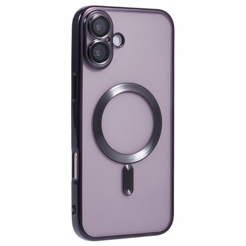 X-LEVEL For iPhone 16 Case Compatible with MagSafe TPU Clear Phone Cover with Lens Film - Black