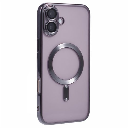 X-LEVEL For iPhone 16 Case Compatible with MagSafe TPU Clear Phone Cover with Lens Film - Grey