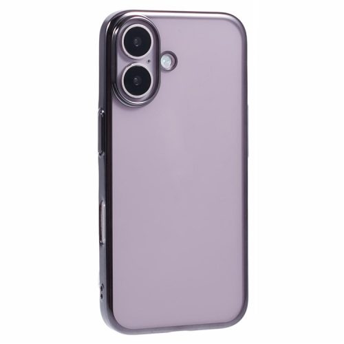 X-LEVEL For iPhone 16 Case Hard PC Transparent Shockproof Phone Cover - Grey