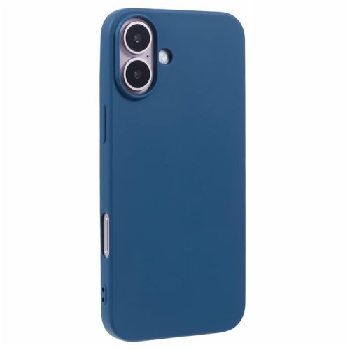 X-LEVEL For iPhone 16 Cell Phone Case Smooth Soft TPU Phone Cover with Liquid Silicone Texture - Blue