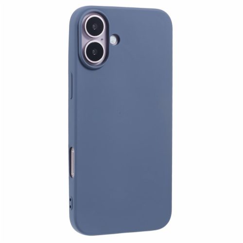 X-LEVEL For iPhone 16 Cell Phone Case Smooth Soft TPU Phone Cover with Liquid Silicone Texture - Grey