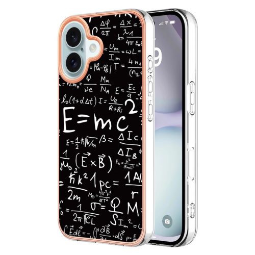 YB IMD Series-16 Style-E For iPhone 16 TPU Case Pattern Printing Phone Back Cover - Equation