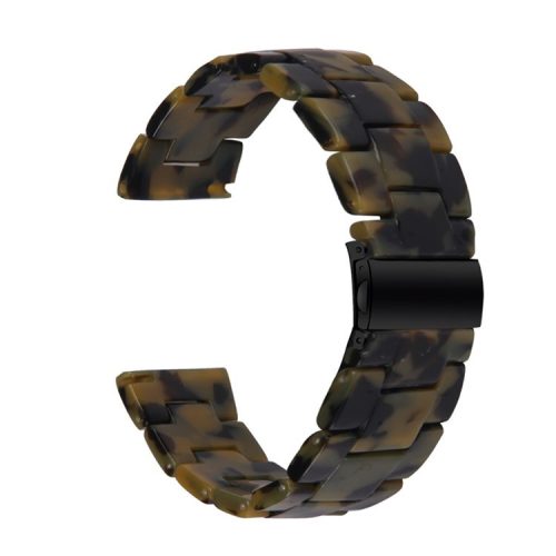 20mm Resin Smart Watch Strap for Garmin Vivomove 3/Garminmove 3, Replacement Wristband with Stainless Steel Buckle - Matte Army Green