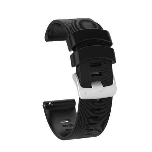 20mm Silicone Smart Watch Replacement Strap for Garmin Forerunner 245 - Black