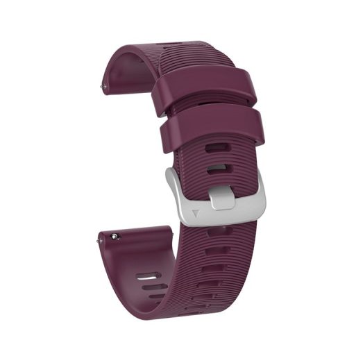 20mm Silicone Smart Watch Replacement Strap for Garmin Forerunner 245 - Dark Purple