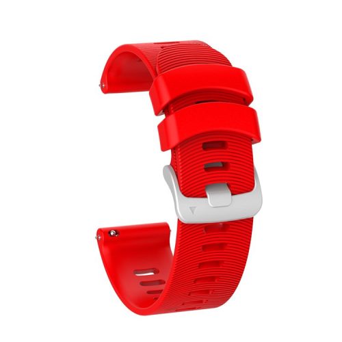 20mm Silicone Smart Watch Replacement Strap for Garmin Forerunner 245 - Red