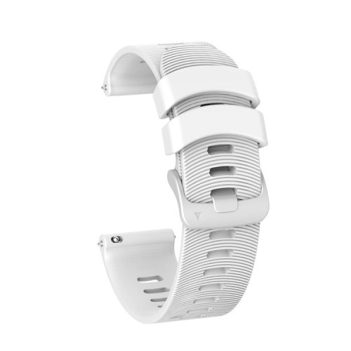 20mm Silicone Smart Watch Replacement Strap for Garmin Forerunner 245 - White